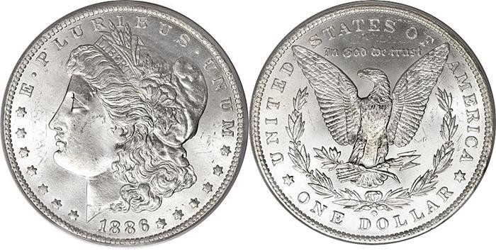 Morgan Silver Dollar Hinged Back Money Clip With Coin