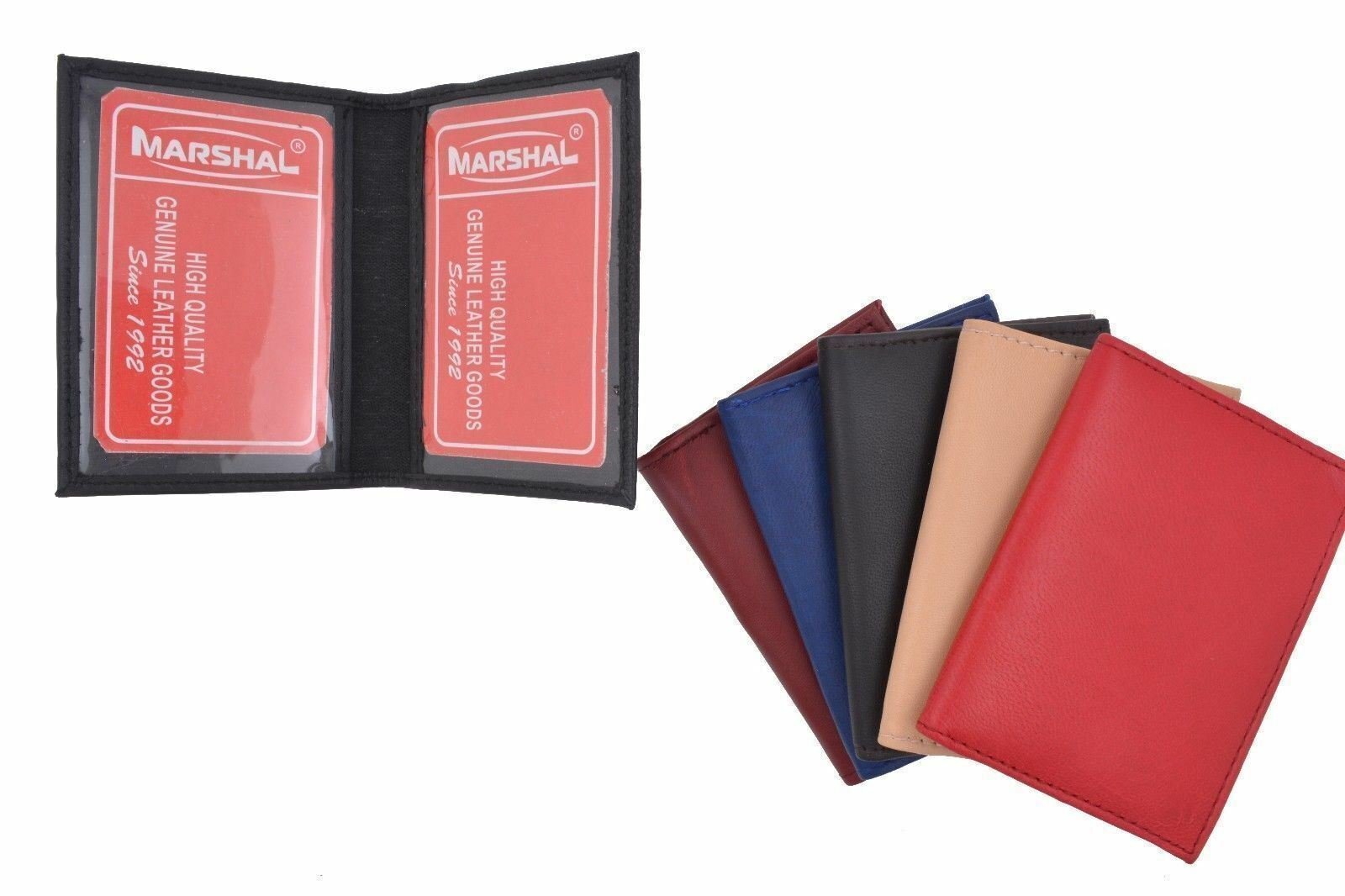 Slim Thin Leather Credit Card ID Mini Wallet Holder Bifold Driver’s License Safe
