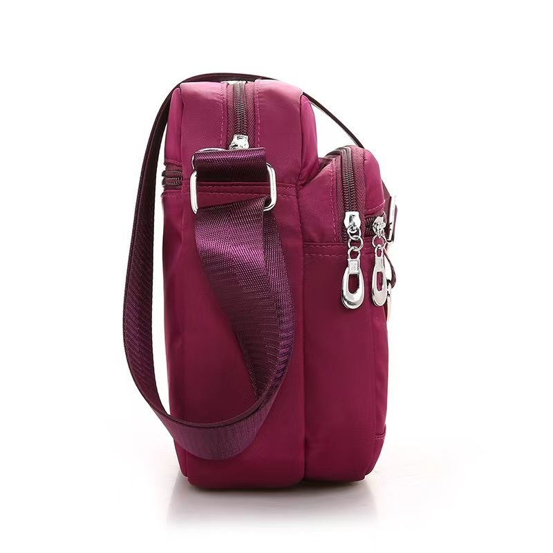 Women Large Waterproof Messenger Cross Body Handbag Bag Shoulder Purse Magenta