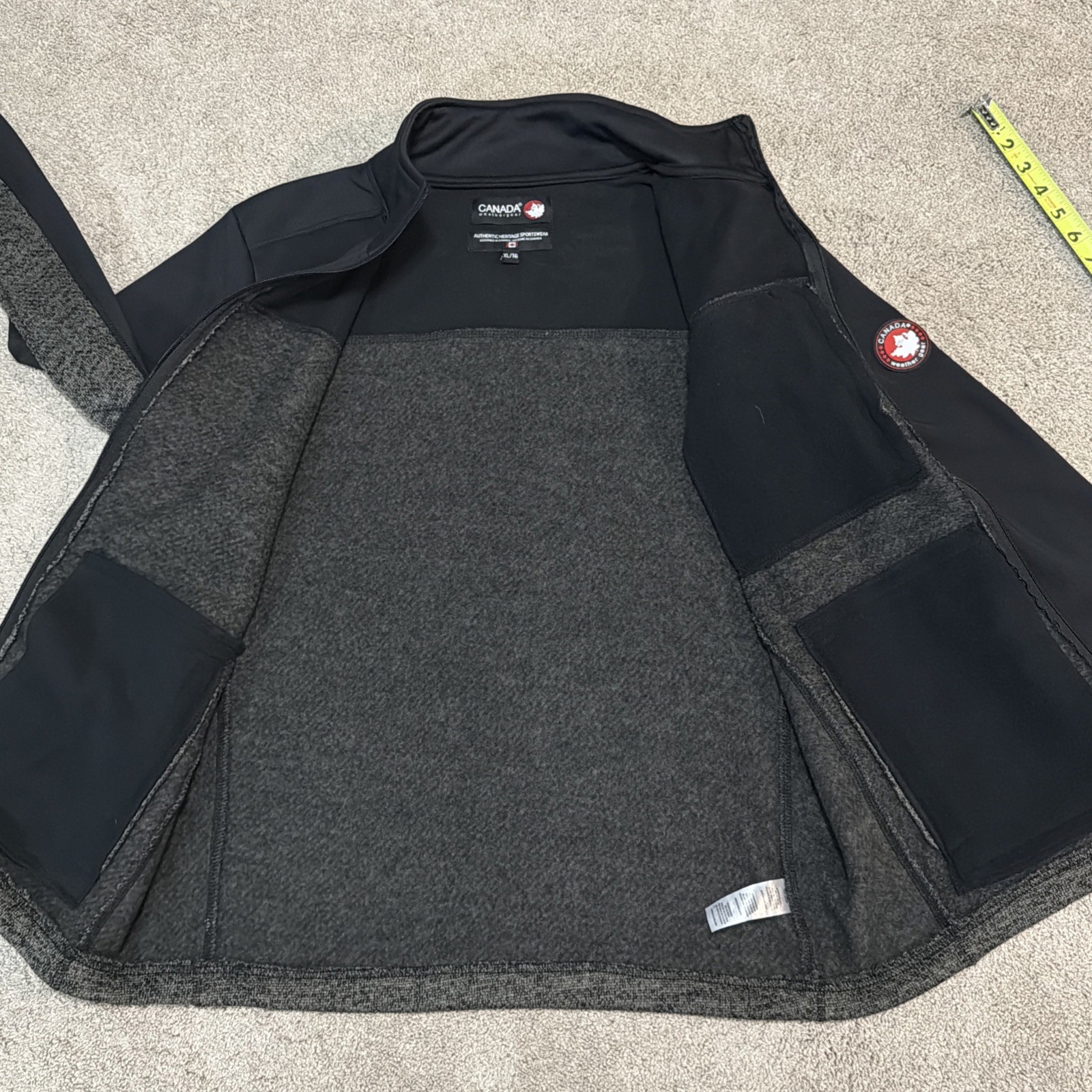 Canada Weather Gear Men’s XL Full Zip Lightweight Fleece Jacket NWT