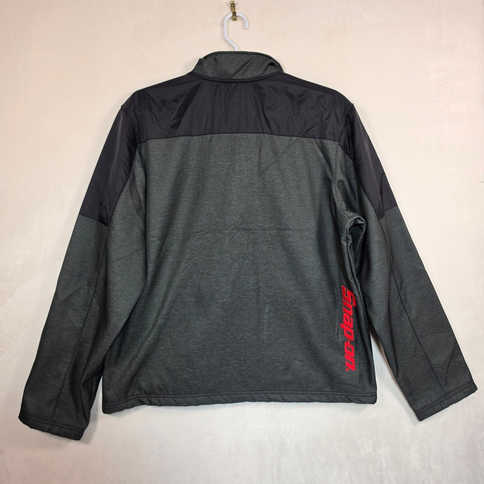 Snap-on Tools Fossa Jacket Mens 3XL Grey Black Full Zip Fleece Workwear Gorpcore