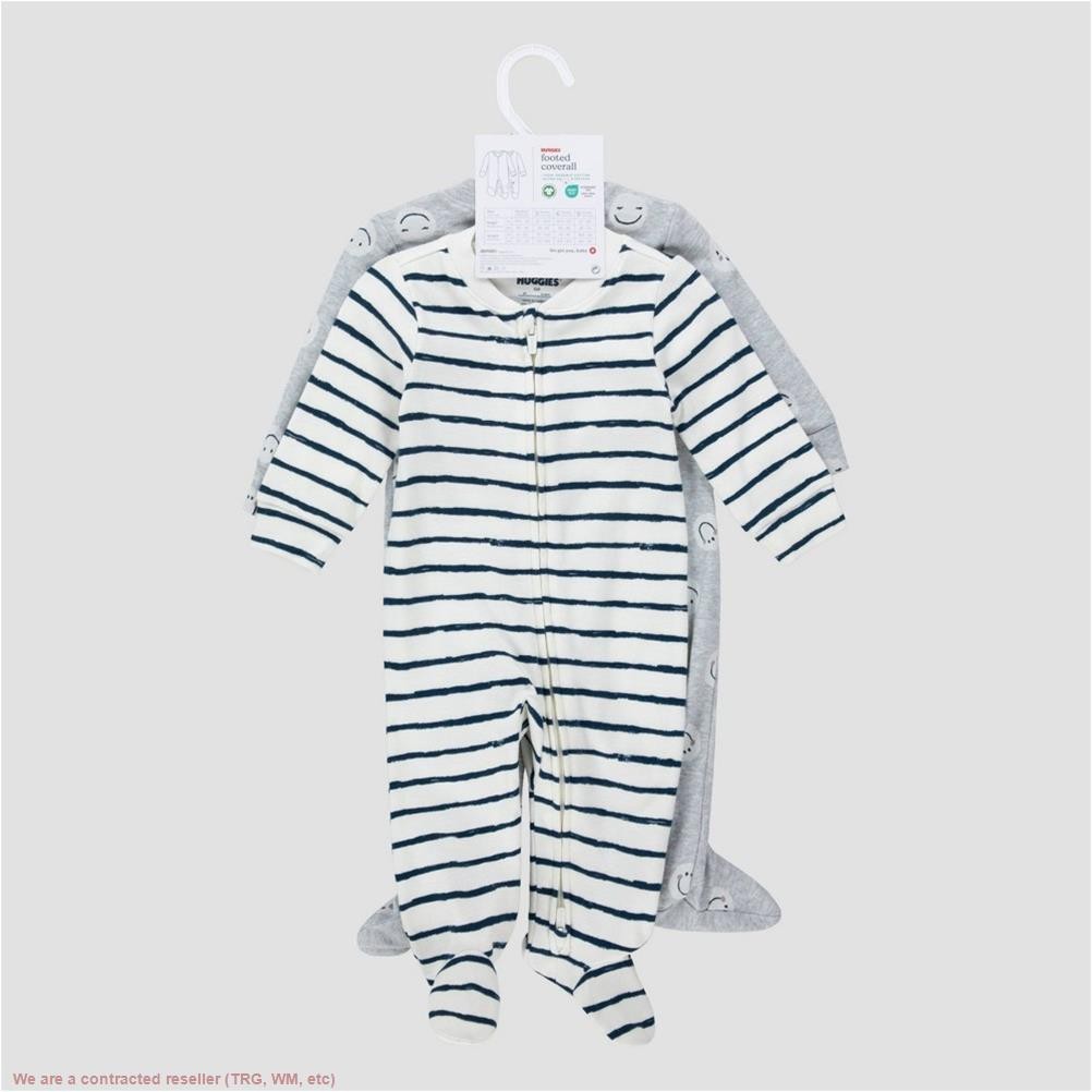 Huggies 2pk Uni Happy Face Organic Sleep N’ Play Gray/Blue 3M *SEE DEAL!!!*