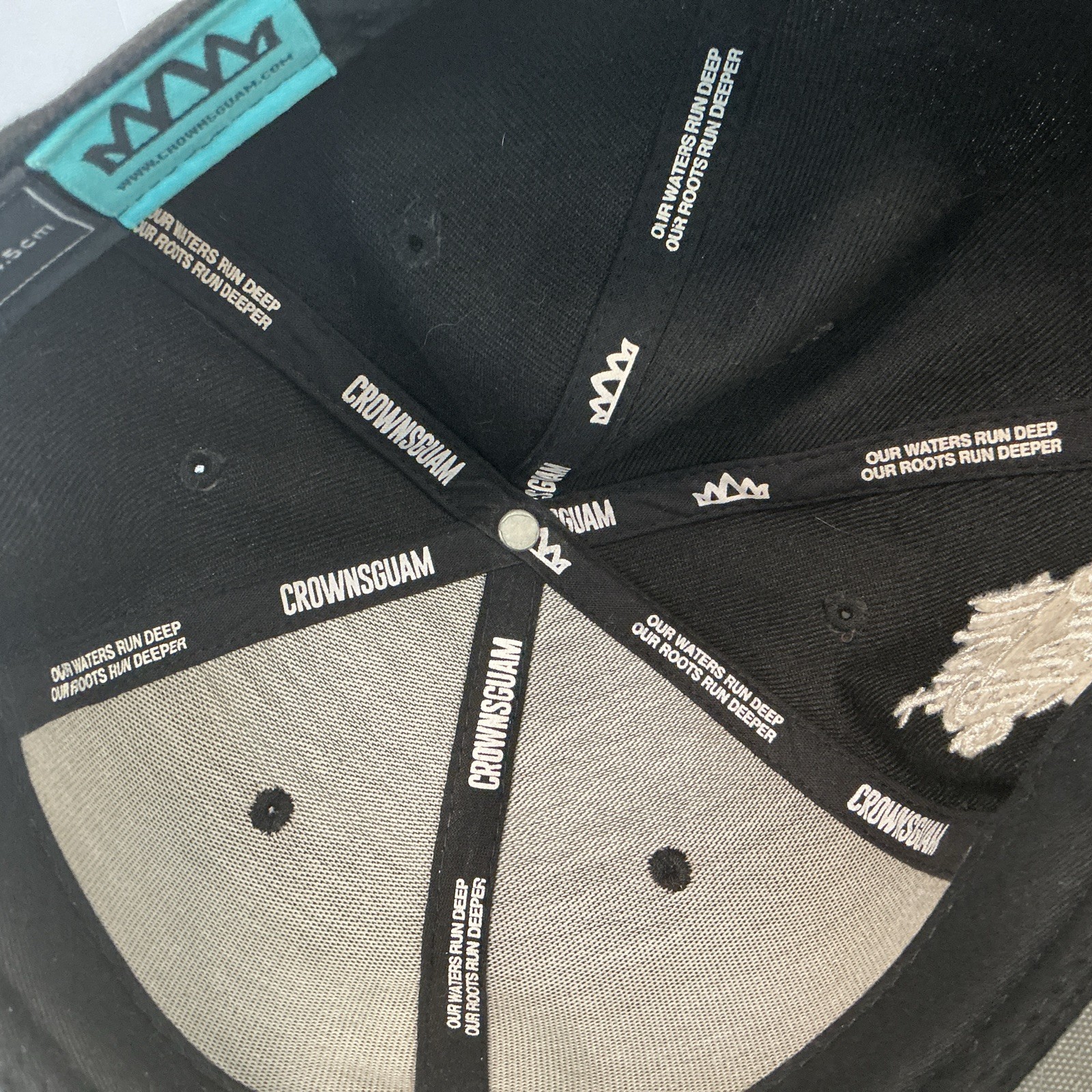 Crowns Guam Snapback West Pacific Clan Edition Guam Seal Black Gray