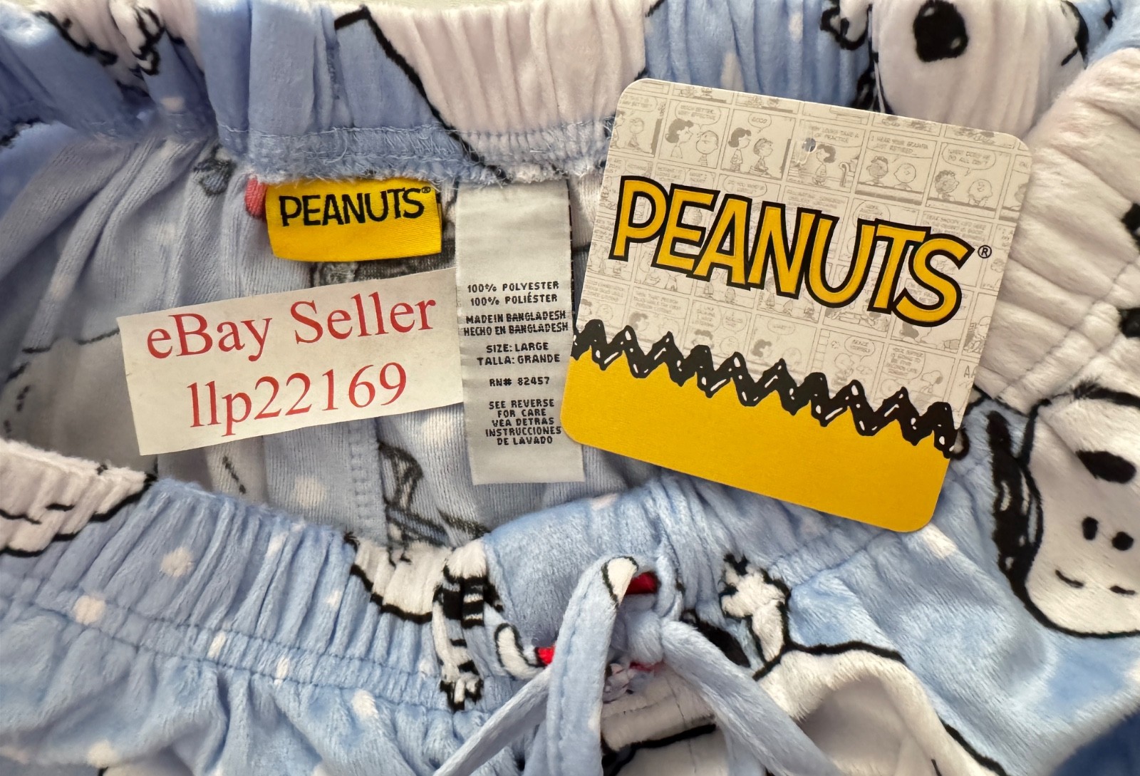 SNOOPY SNOWMAN SLEDDING Fleece LOUNGE SLEEP PAJAMA PANTS (Men’s S M L XL) New