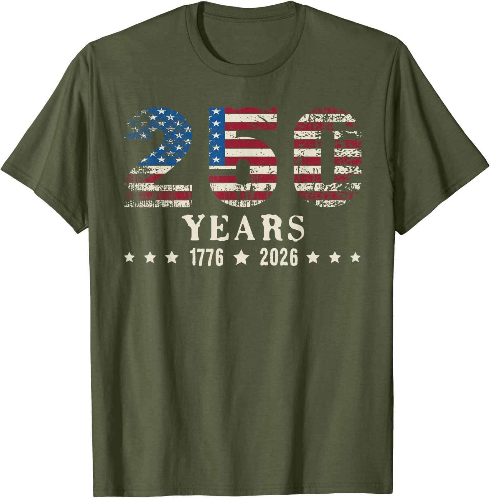 250 Years American 250th Anniversary USA Patriotic 4th July T-Shirt