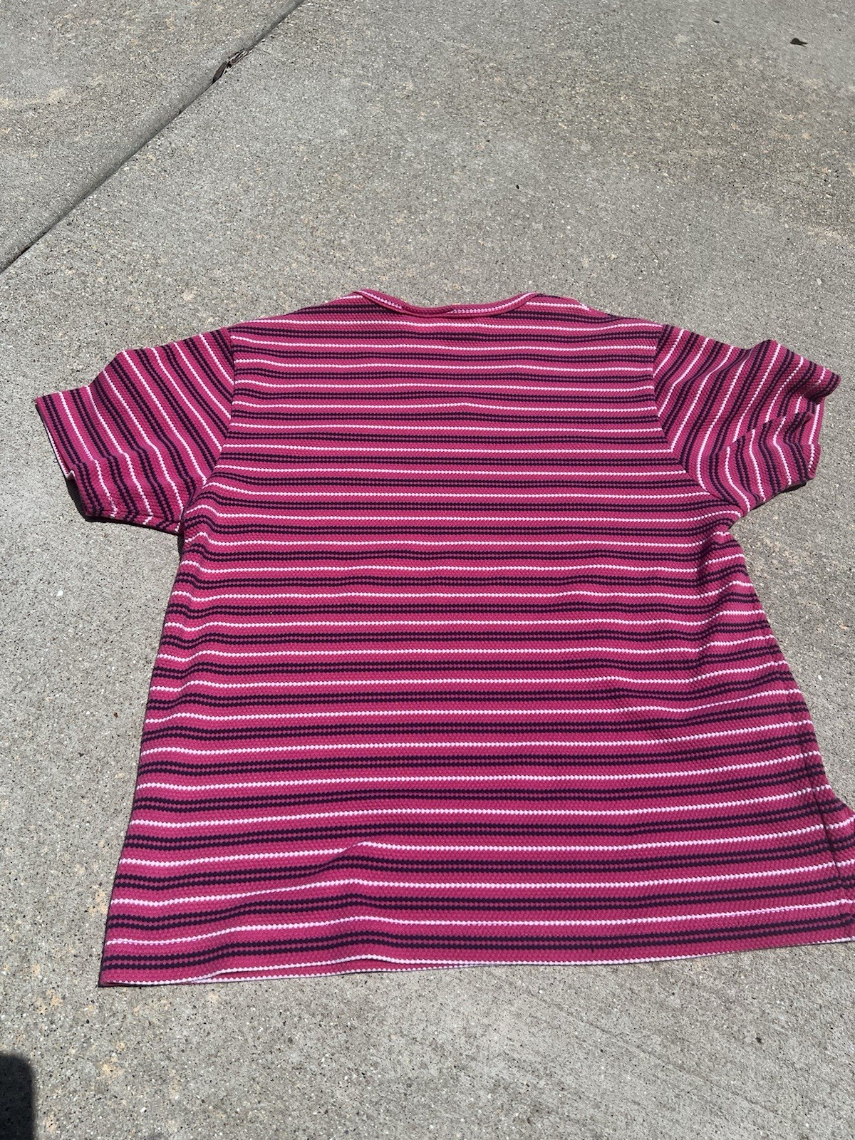 Ivy Club Classic 90s vintage baby tee Women’s M Pink striped Short Sleeve