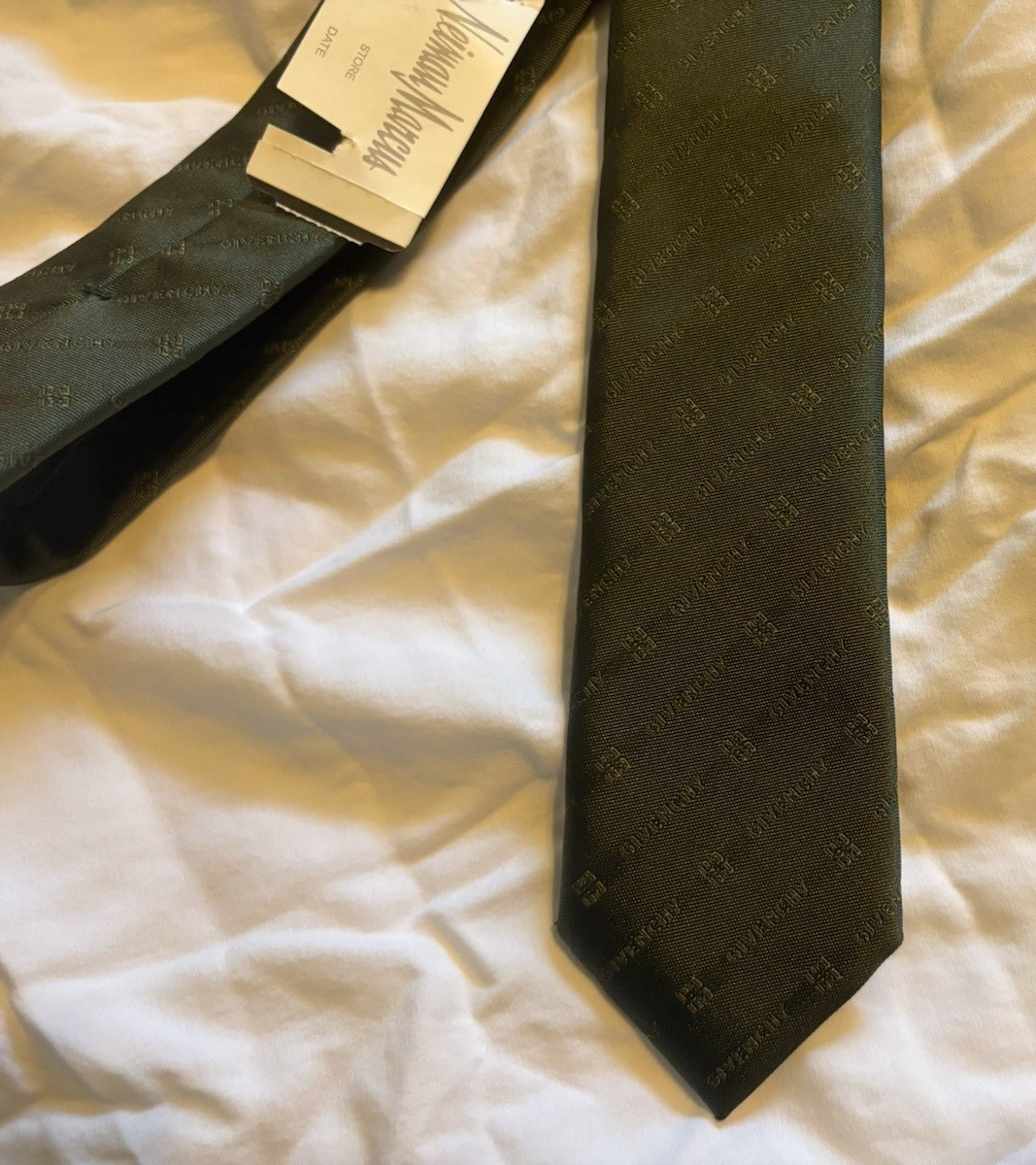 GIVENCHY 100% SILK SKINNY Neck Tie ITALY