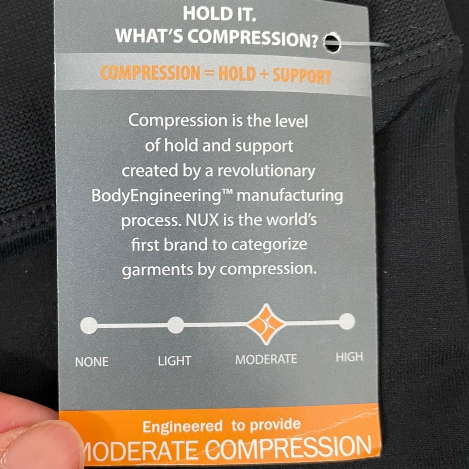 Nux No Noise Moderate Compression Black Leggings Size Small Athleisure Gym