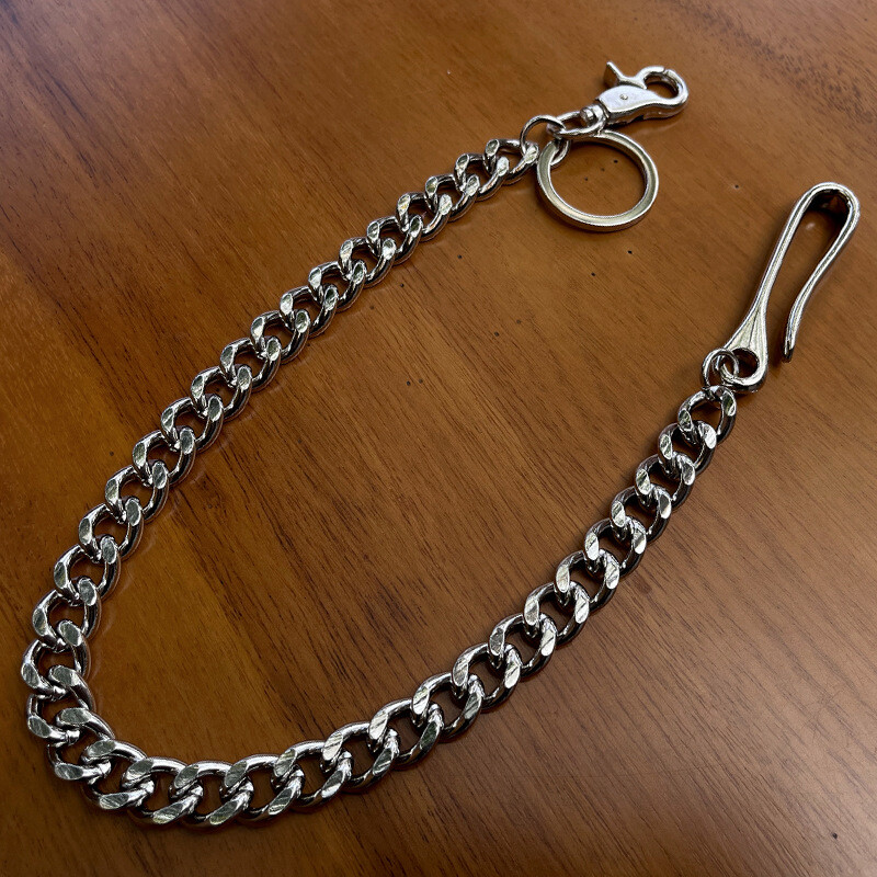 20″ Heavy Duty Chain with Locking Clasp Thick Biker Wallet Key Chain Trucker
