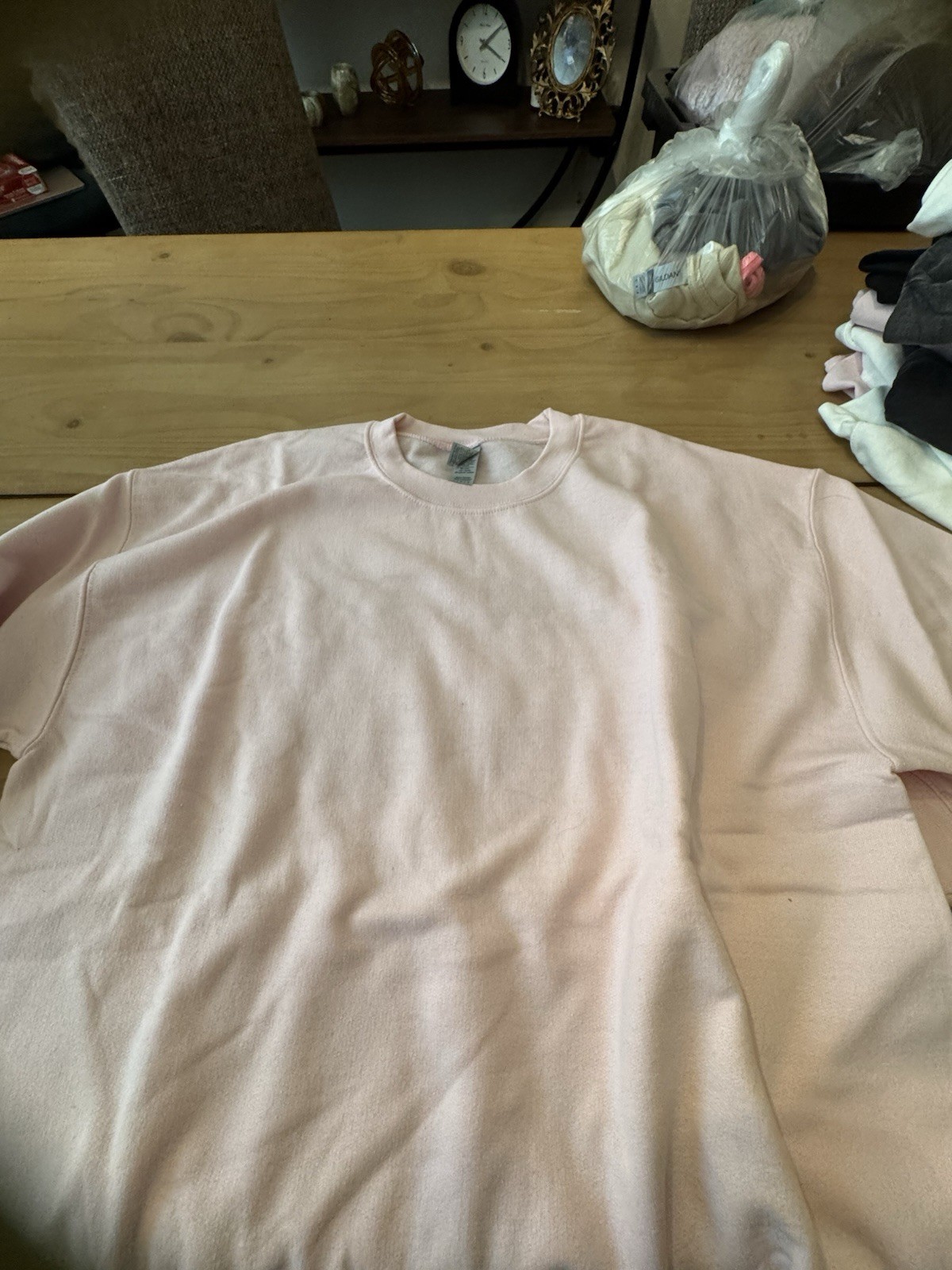 Blank Shirt Bundle Lot Of 4 Various Colors Size L Sweatshirt And T Shirt