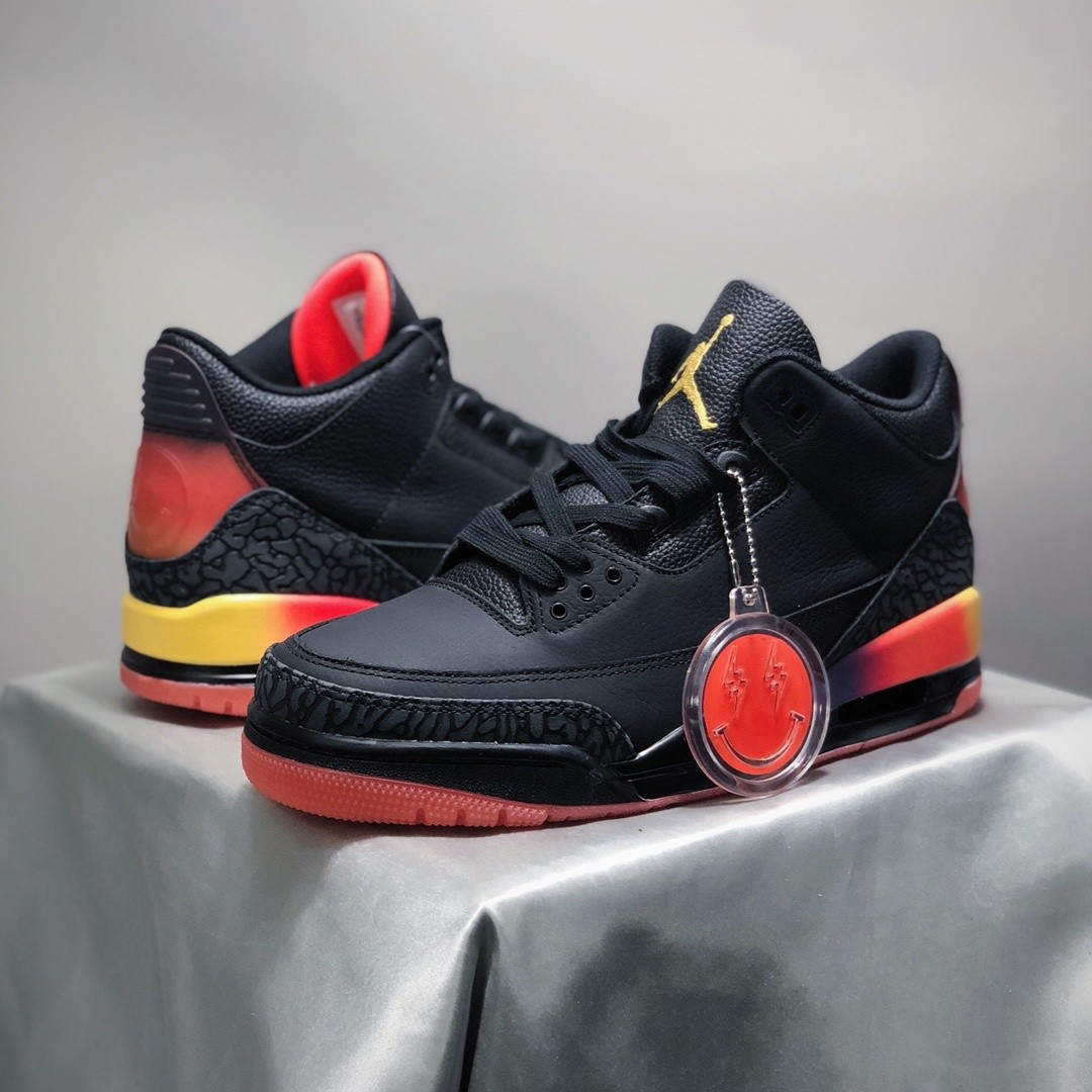 J. Balvin x AJ 3 Rio Retro Sneakers Black FN0344-001