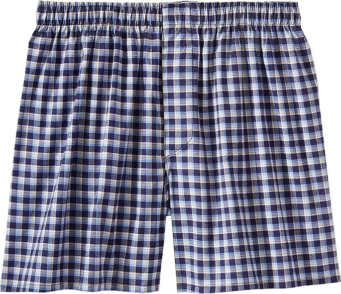 3/6 Pack Men’s Woven Boxers “Cotton~ Tag less” Size: S ~ 3XL