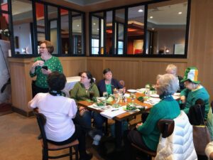 St. Patricks Day Luncheon STATE PRESIDENT ADDRESSED THE GROUP